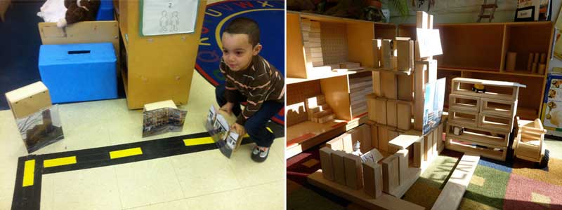 children playing with blocks